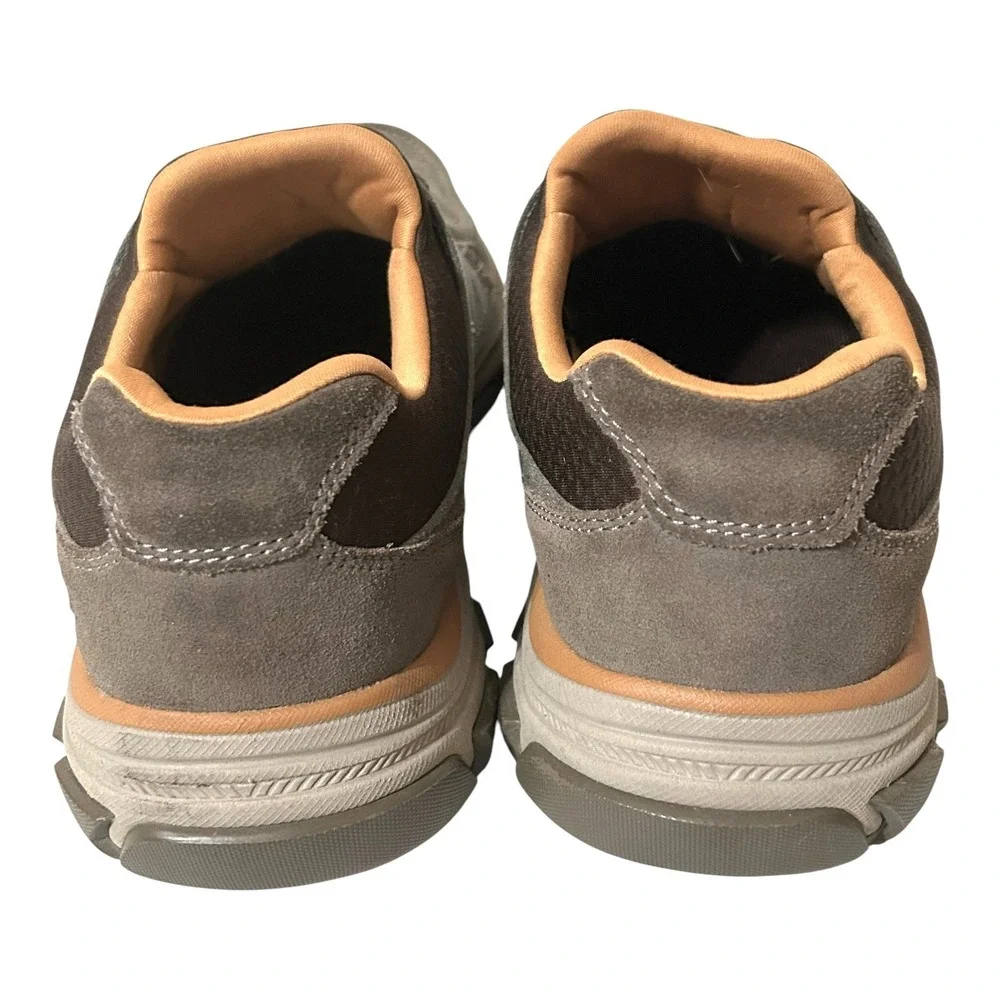Skechers Respected Loleto Men Size 10 NWOB Taupe Brown Slip On Sneaker 204329